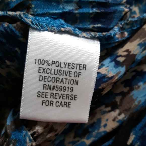 APT 9 floral patterned buttondown ribbed blouse - Picture 9 of 10